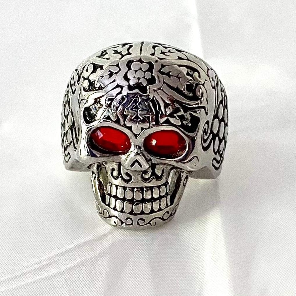 Stainless Steel Skull Ring Size 12